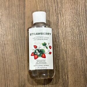Bath & Body Works Strawberry Shower Gel with White Cap